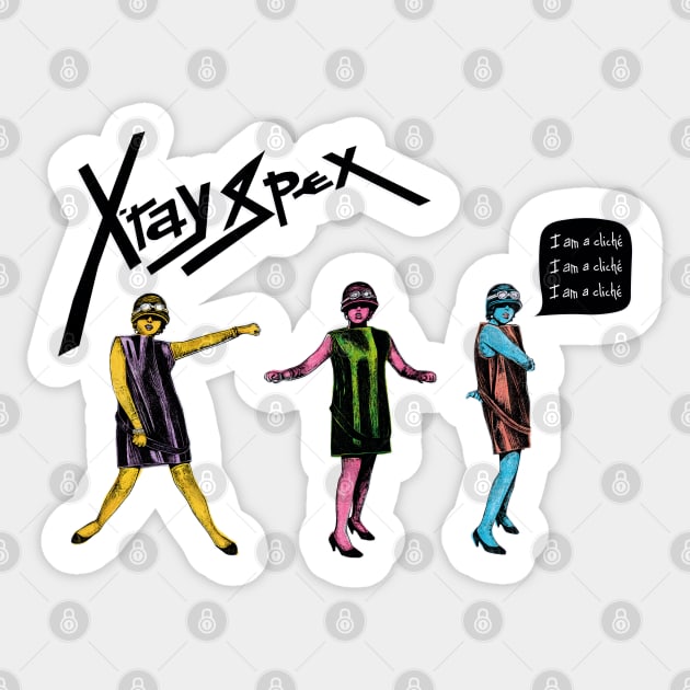 Poly Styrene / X-Ray Spex Sticker by Huge Potato